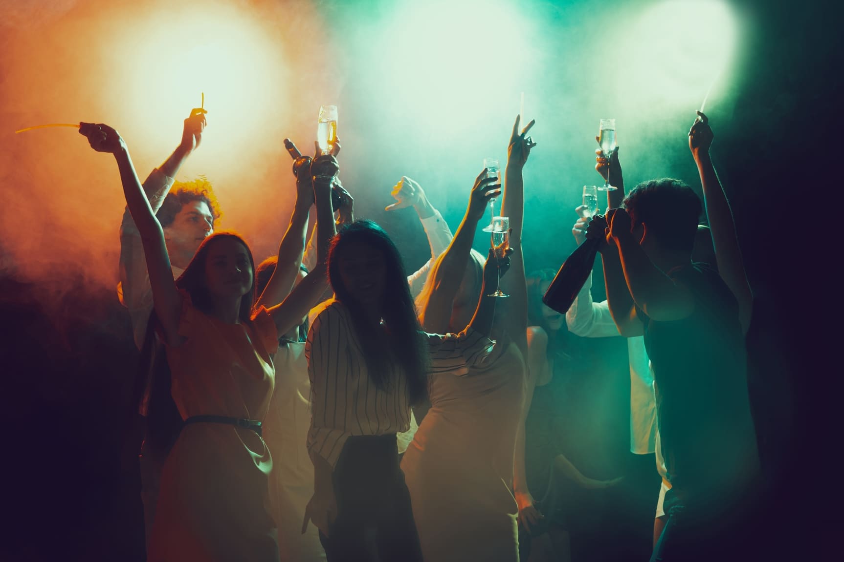 Nightlife crowd